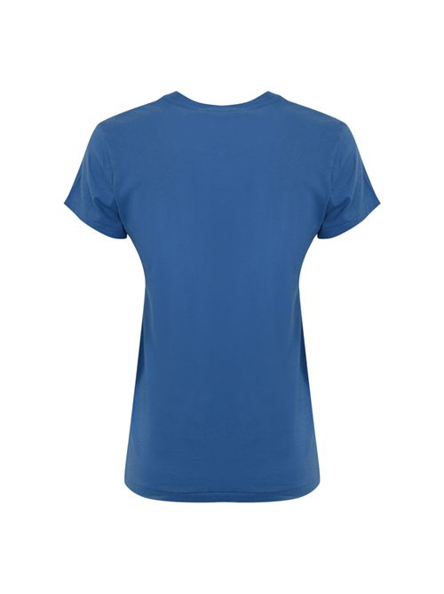 T-shirt con logo pony in cotone Blue POLO RALPH LAUREN | 211898698034
